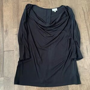 Anthropologie Deletta L drape neck shirt